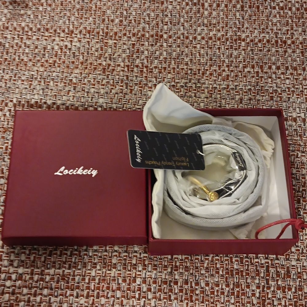 Mens Belt Locikeiy Leather Black Belt New In Box